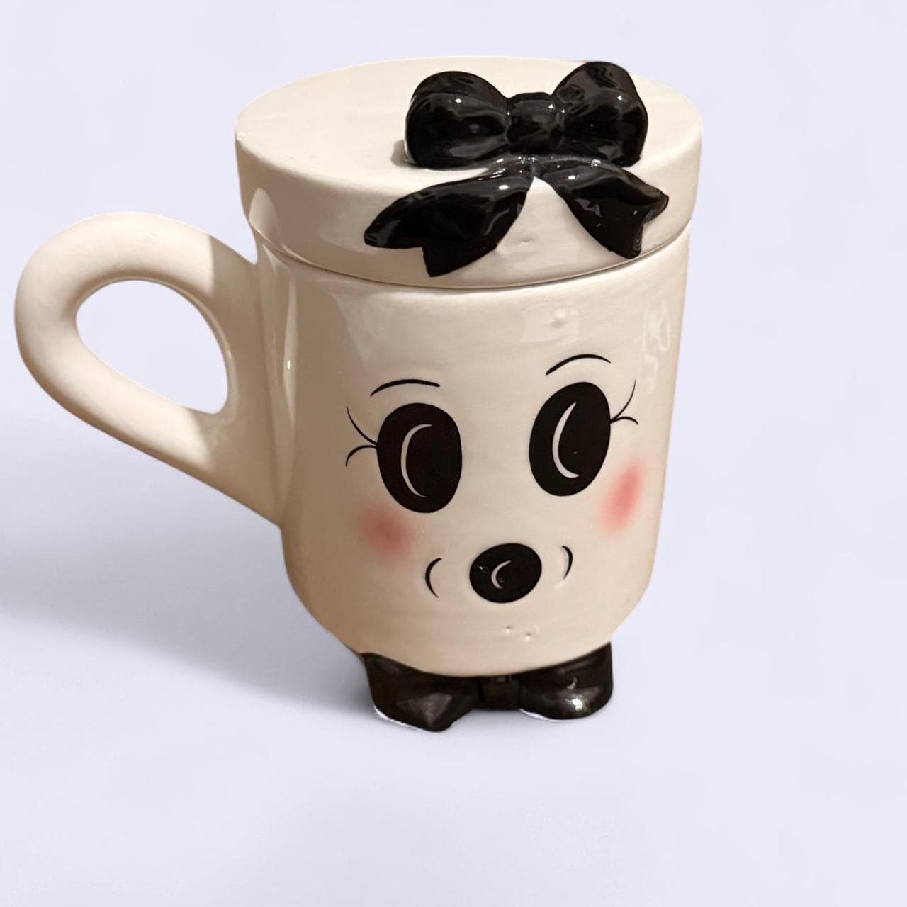 Kawaii ghost-face mug